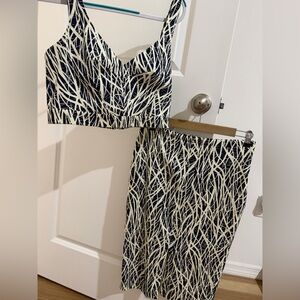 SHEIN Crop Top & Skirt Set